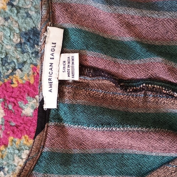 American Eagle Boho Striped Crop top S - Picture 2 of 5